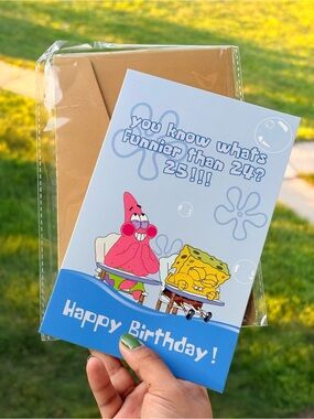 SpongeBob 25th Birthday Card